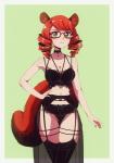 bra clothing eyewear female garter_belt garter_straps glasses legwear lingerie panties solo stockings underwear flou casimira_(orannis0) animal_humanoid humanoid mammal mammal_humanoid rodent rodent_humanoid sciurid sciurid_humanoid tree_squirrel_humanoid hi_res