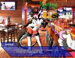 absurd_res alcohol anthro bartender beer beverage black_body black_fur bodily_fluids burger clothed clothing controller crossdressing cum cum_on_ground dating_sim duo english_text femboy femboy_hooters food fur genital_fluids genitals hi_res hooters_uniform horn hybrid izanagi izanagi_creations looking_pleasured male male_focus mammal moan penile penis photo_background photography_(artwork) pleased_expression precum red_horn remote_control sex_toy shirt solo_focus tank_top text text_on_clothing text_on_shirt text_on_tank_top text_on_topwear topwear vibrator vibrator_on_penis white_body white_fur