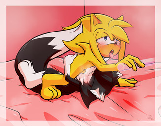 bodily_fluids cum cum_in_mouth cum_inside duo fellatio genital_fluids male male/male oral penile sex xxkenthewolfxx sega sonic_the_hedgehog_(series) kenthewolf canid canine canis eulipotyphlan hedgehog mammal wolf invalid_tag hi_res