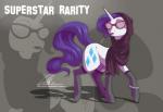2014 bracelet cutie_mark dennybutt english_text equine eyewear female friendship_is_magic glasses hair horn jewelry lipstick mammal my_little_pony purple_hair rarity_(mlp) scarf solo standing stockings sunglasses text unicorn
Rating: Safe
Score: 10
User: 2DUK
Date: April 13, 2014