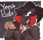 :3 animal_collar animal_ears animal_nose anthro areola bell big_breasts big_penis black_body black_fur black_hair black_skin bodily_fluids breast_play breasts breasts_squeezed_together collar colored_skin cum cum_on_body cum_on_breasts cum_on_face dark_areola dark_nipples disembodied_penis dog_ears duo ejaculation female fur furry_with_non-furry genital_fluids genitals hair hair_over_eye handjob interspecies looking_up male male/female multicolored_hair neck_bell nipples nude nude_anthro one_eye_obstructed penile penis red_eyes red_hair sex short_hair smile solo_focus tail text titfuck two_tone_hair upper_body third-party_edit christine_fury_(character) canid canine mammal censor_removal_edit english_text hi_res