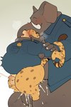 2:3 absurd_res anthro anthro_on_anthro anthro_penetrated anthro_penetrating anthro_penetrating_anthro balls belly benjamin_clawhauser big_belly big_ears bodily_fluids cheetah clothing cum cum_in_ass cum_inflation cum_inside cum_while_penetrated cumshot disney duo ejaculation elephant elephantid felid feline foreskin genital_fluids genitals grey_body grey_skin hi_res humanoid_genitalia humanoid_penis inflation male male/male male_penetrated male_penetrating male_penetrating_male mammal penetration penis police police_officer police_uniform proboscidean quanjiang sex size_difference smaller_penetrated sweat trunk tusks uniform zootopia