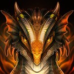 amber_eyes ambiguous_gender horn looking_at_viewer simple_background smile solo safiru mythology dragon mythological_creature mythological_scalie scalie 1:1 2022 digital_media_(artwork) headshot_portrait hi_res portrait