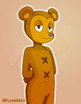 anthro brown_body male plushie solo teddy_bear flashquatsch parappa_the_rapper sony_corporation sony_interactive_entertainment pj_berri hi_res