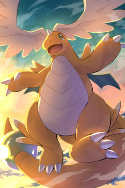 1_horn 3_claws ambiguous_gender belly biped claws cloud day feathered_wings feathers featureless_crotch feet feral flying front_view gem happy head_wings horn long_tail looking_at_viewer midair open_mouth orange_arms orange_body orange_feet orange_legs orange_tail orb outside shadow simple_background small_wings solo spread_arms tail tail_orb tan_belly teal_eyes teal_wings thick_tail tongue unusual_anatomy unusual_wing_placement white_background white_claws white_wings wings makotoo mythology nintendo pokemon pokemon_legends_z-a dragon generation_9_pokemon mega_dragonite mega_evolution mythological_creature mythological_scalie pokemon_(species) scalie 2025 2:3 colored digital_drawing_(artwork) digital_media_(artwork) signature textless