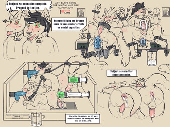 anal anthro anus black_hair bodily_fluids bound collar cum cum_inside dialogue duo edging explanation fellatio forced forced_anal forced_double_penetration forced_edging forced_exposure forced_orgasm forced_prostate_orgasm forced_transformation fucking_machine gaping gaping_anus genital_fluids genitals group group_sex hair hypnosis machine male mind_break mind_control open_mouth oral oral_penetration orgasm orgasm_denial patreon_logo penetration penile penis penis_milking science scientific_experiment sex sex_toy sex_toy_in_mouth sex_toy_insertion spitroast submissive submissive_male test_subject text tongue tongue_out transformation conditional_dnp lustylamb patreon domestic_cat felid feline felis kobold mammal scalie 2019 absurd_res english_text hi_res signature