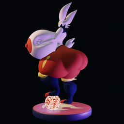 big_breasts big_butt breasts butt curvy_figure female fire fireball fur genitals hand_on_breast hourglass_figure huge_breasts hyper hyper_breasts looking_at_viewer pokeball red_body red_eyes simple_background small_waist solo squish thick_thighs vulva white_body darkdraketom nintendo pokemon cinderace generation_8_pokemon pokemon_(species) 1:1 2024 3d_(artwork) animated blender_(artwork) digital_media_(artwork) hi_res no_sound short_playtime turntable_(animation) video