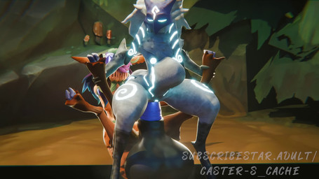 abdominal_bulge anal anal_penetration animal_genitalia anthro balls big_balls big_penis dominant dominant_female embarrassed equine_genitalia female female_penetrated genitals glowing glowing_eyes glowing_genitalia gynomorph gynomorph/female gynomorph_penetrating gynomorph_penetrating_female huge_balls huge_penis hyper hyper_balls hyper_genitalia intersex intersex/female intersex_penetrating intersex_penetrating_female musk penetration penile penile_penetration penis penis_in_ass sex size_difference throbbing throbbing_balls asscaster asscaster_(modeler) league_of_legends riot_games tencent kindred_(lol) lamb_(lol) lillia_(lol) deer deer_taur mammal mammal_taur taur 16:9 3d_(artwork) 3d_animation animated blender_(artwork) digital_media_(artwork) hi_res short_playtime sound video widescreen