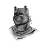 anthro male solo sergld bear mammal 1:1 absurd_res hi_res monochrome