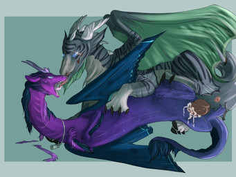 2014 4_fingers 5_toes anus barefoot beard blue_background blue_eyes butt claws cum cum_in_pussy cum_inside cum_on_penis cum_on_pussy cum_on_tail dragon drooling facial_hair female feral feral_on_feral flight_rising french_kissing glowing guardian_dragon hair happy hi_res horn imperial_dragon jewelry kissing knot lizard looking_down looking_up lying male necklace nude on_floor on_side open_mouth orgasm penetration penis plain_background presenting presenting_hindquarters pussy raised_leg reptile saliva scalie sex shadow sharp_claws sharp_teeth shiny smile squint straight teeth toe_claws toes tongue tongue_out vaginal vaginal_penetration whitefeathersrain wings
Rating: Explicit
Score: 4
User: toh
Date: January 22, 2014