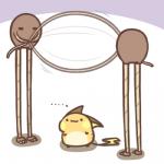1:1 2017 ambiguous_gender ellipsis generation_1_pokemon group hitmonlee low_res nintendo pokemon pokemon_(species) raichu rairai-no26-chu simple_background white_background