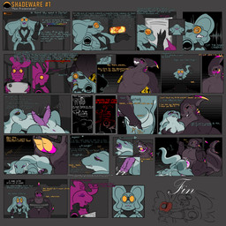 2_penises >_< anthro anthro_on_anthro anthro_on_bottom anthro_on_top anthro_penetrated anthro_penetrating asphyxiation big_penis blush bodily_fluids bodily_fluids_in_pussy bodily_fluids_on_penis breasts camera_view choking clothed clothing coat cum cum_in_vagina cum_inside cum_on_own_penis cum_on_penis cum_on_self dialogue doggystyle dominant dominant_anthro duo erection eyes_closed from_behind_position genital_fluids genitals herm herm/male herm_penetrated impregnation internal intersex intersex/male intersex_penetrated interspecies lab_coat laboratory large_penetration larger_dom larger_male leaking_cum male male/male male_penetrating male_penetrating_herm male_penetrating_intersex markings multi_genitalia multi_penis nude penetration penile penile_penetration penis penis_in_vagina penis_size_difference pink_markings purple_penis scientific_experiment sex size_difference smaller_penetrated submissive submissive_anthro submissive_herm submissive_intersex tail teasing text topwear vaginal vaginal_penetration verbal x-ray_view yellow_markings northlightsky doctor_(northlightsky) lab_tech_(northlightsky) ulipse_(character) aquatic eel fish humanoid reptile scalie shark snake 1:1 absurd_res comic english_text hi_res