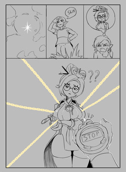 big_penis blasting_off_again clock duo eyewear female flaccid gameplay_mechanics genitals glasses holding_pipe magic_chain male not_furry oblivious penis pipe question_mark questionable_consent sky smoking_pipe stasis stopwatch text time_freeze time_stop watch anythinggoes breath_of_the_wild nintendo the_legend_of_zelda link purah humanoid hylian absurd_res comic english_text hi_res