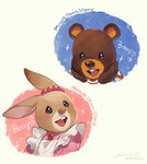 anthro duo female male u-min maple_town bobby_(maple_town) patty_(maple_town) bear mammal hi_res