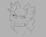 bodily_fluids crying female feral solo tears bloowolfy mar_(bloowolfy) domestic_cat felid feline felis mammal animated bust_portrait greyscale loop low_res monochrome portrait short_playtime