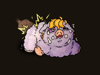 abuse ambiguous_feral ambiguous_gender amputee black_background blonde_hair bodily_fluids bruised bruised_eye butt_slap crying disability eyes_closed feral front_view fur hair lying on_front open_mouth pain pained_expression purple_body purple_fur shaking simple_background slap snot solo spanking tears trembling young young_ambiguous young_feral fluffytoybox fluffy_pony fluffy_pony_(species) mammal 2023 4:3 english_description hi_res shaded traditional_media_(artwork)