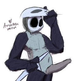 bug_penis clothing genitals hat hat_only headgear headgear_only headwear headwear_only male melee_weapon mostly_nude nude penis solo sword weapon arsinnamon hollow_knight_(franchise) team_cherry quirrel_(hollow_knight) animal_humanoid arthropod arthropod_humanoid humanoid 2025 absurd_res hi_res sketch