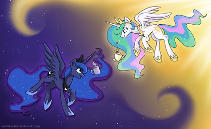 2013 crown cup cutie_mark duo equine female feral friendship_is_magic gold horn horse my_little_pony necklace plate pony princess_celestia_(mlp) princess_luna_(mlp) sibling sister sisters sky sophiecabra space sparkles stars steam sun tea tea_bag winged_unicorn wings
Rating: Safe
Score: 8
User: 2DUK
Date: November 05, 2013