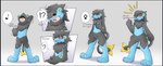 ambiguous_gender anthro biped black_body black_border black_hair black_markings blue_body blue_ears blush border chest_tuft clothed clothing crotch_tuft fur gender_transformation glistening glistening_body goo-connected_lips hair human_to_anthro latex latex_clothing latex_hoodie leg_markings looking_at_hand looking_at_own_hand markings motion_lines mtf_transformation multicolored_body nervous nude open_mouth red_sclera simple_background smile socks_(marking) solo species_transformation speech_bubble standing suit_transformation surprise tail text transformation transformation_sequence tuft yellow_inner_ear yellow_markings wolferion nintendo pokemon john_(swack16) kirara_(swack16) animate_inanimate generation_4_pokemon living_clothing luxray pokemon_(species) 2023 colored english_text hi_res female_(lore) male_(lore)
