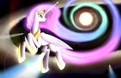 alternate_color comet crown eyeshadow feathered_wings feathers female feral flying glowing gold_(metal) hair headgear horn jewelry magic makeup necklace pink_hair planet solo space star sun white_body white_feathers wings blueondrive friendship_is_magic hasbro my_little_pony mythology princess_celestia_(mlp) equid equine mammal mythological_creature mythological_equine winged_unicorn 2014 absurd_res hi_res