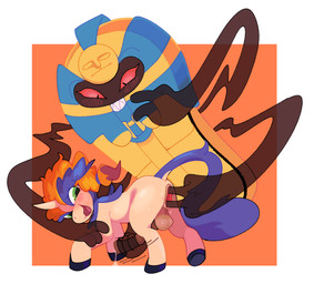 alternate_species ambiguous_gender anal anal_fingering anal_penetration animal_genitalia animal_penis anus backsack balls black_body blue_body blue_fur blush bodily_fluids border cum disembodied_hand duo equine_genitalia equine_penis feral fingering fur gaping gaping_anus genital_fluids genitals ghost_hand ghost_sex green_eyes handjob hooves horn male male/ambiguous open_mouth orange_background orange_body orange_fur penetration penile penis penis_grab red_eyes sex simple_background stretched_anus tan_body tan_fur translucent translucent_hand white_border yellow_body batruse nintendo pokemon auria_jansson waset animate_inanimate cofagrigus equid equine generation_5_pokemon ghost keldeo keldeo_(ordinary_form) legendary_pokemon mammal pokemon_(species) spirit 2020 absurd_res hi_res gynomorph_(lore) male_(lore) trans_(lore) trans_woman_(lore)