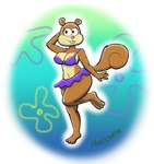 anthro bikini breasts brown_body brown_fur clothing female flower flower_cloud_(spongebob) fur looking_at_viewer multicolored_body multicolored_fur navel plant purple_clothing solo swimwear tail two-piece_swimsuit two_tone_body two_tone_fur wide_hips marcodile nickelodeon spongebob_squarepants sandy_cheeks mammal rodent sciurid tree_squirrel 2024 artist_name hi_res