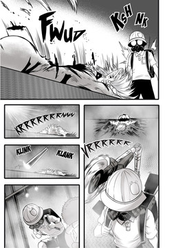 anthro bikini bikini_top blood bodily_fluids bottomless butt calm_before_the_storm clothed clothing fancomic female gas_mask group male mask missing_tail monster_girl_(genre) motion_lines movement rescue slight_movement swimwear thong topless torn_clothing trio two-piece_swimsuit underwear wound_on_back saizuart one-punch_man one_(manga) raptora animal_humanoid human humanoid lizard_humanoid mammal monster reptile reptile_humanoid scalie scalie_humanoid comic hi_res