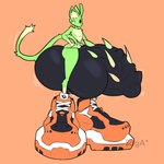 4_balls antennae_(anatomy) anthro balls big_balls big_feet big_penis bottomwear butt cheek_tuft clothing curvy_figure facial_tuft feet flymetoio footwear fur genitals green_body green_fur huge_balls huge_feet huge_penis humanoid_genitalia humanoid_penis hyper hyper_balls hyper_feet hyper_genitalia hyper_penis looking_at_viewer male multi_balls multi_genitalia penis pubes pupils shoes simple_background slit_pupils small_waist smile solo spiked_penis spikes spikes_(anatomy) tail tuft underwear vein veiny_penis wide_hips alien domestic_cat felid feline felis mammal 1:1 absurd_res digital_media_(artwork) hi_res