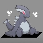 ambiguous_gender black_body grey_background plushie red_eyes simple_background sitting solo tail teeth exxperient nintendo pokemon generation_3_pokemon legendary_pokemon pokemon_(species) shadow_lugia shadow_pokemon 1:1 digital_media_(artwork) hi_res