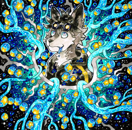 anthro bodily_fluids dizzy drooling hypnosis hypnotic_eyes lights male mind_control overwhelmed psychedelic saliva solo space spiral spiral_eyes star xoma18 bloghaund canid canine canis mammal wolf absurd_res hi_res painting_(artwork) portrait traditional_media_(artwork) traditional_painting_(artwork)