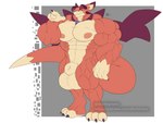 abs animal_genitalia anthro balls big_balls big_muscles big_pecs big_sheath big_tail fully_sheathed genitals gesture hand_gesture huge_balls huge_muscles huge_pecs huge_sheath hyper hyper_balls hyper_genitalia hyper_muscles hyper_sheath looking_at_viewer male muscular muscular_arms muscular_calves muscular_legs muscular_thighs navel nipples nude pecs pointing sheath smile smirk solo tail thick_thighs conditional_dnp dischimera cygames granblue_fantasy mythology vyrn dragon mythological_creature mythological_scalie scalie hi_res