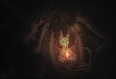 anthro armor bone candle claws duo female knight knight_armor male melee_weapon plate_armor skull skull_head spiked_armor spikes sword warrior weapon wings iziks lunacid_(video_game) sucsarius bat dinosaur mammal prehistoric_species reptile scalie hi_res