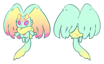 aged_down alternate_form ambiguous_gender antlers biped bipedal_feral chest_tuft countershade_torso countershading digitigrade dipstick_tail feral fluffy fluffy_tail front_view fur head_wings horn huge_wings markings mouthless multicolored_body multicolored_fur neck_tuft orange_body orange_fur pink_eyes pupils rear_view semi-anthro simple_background solo tail tail_markings tan_body tan_fur teal_body teal_fur teal_pupils tuft unusual_wing_placement white_background wings 0olqplo0 kirby_(series) kirby_and_the_forgotten_land nintendo fecto_elfilis alien chinchillid mammal rodent starling_(kirby) 2022 digital_drawing_(artwork) digital_media_(artwork) model_sheet