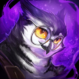 anthro beak clothed clothing eyewear feathers glasses grey_body grey_feathers male purple_background round_glasses simple_background solo wearing_glasses yellow_eyes noisy_naranja avian bird owl 1:1 headshot_portrait hi_res portrait three-quarter_portrait