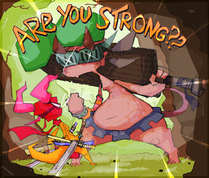 anthro big_sword brown_body burro duo eye_covering face_wraps female fist grass katana knight long_tail male melee_weapon menacing_aura plant scarf size_difference sword tail text warrior weapon yellow_body roksim scorcho hi_res