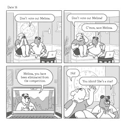 angry anthro computer detailed_background dialogue duo electronics furniture male overweight overweight_male sad sitting sofa text lukehealy canid canine canis domestic_dog mammal 1:1 2023 comic english_text hi_res