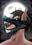 female pain solo transformation wounded zhekathewolf mythology animal_humanoid canid canid_humanoid canine canine_humanoid canis humanoid mammal mammal_humanoid mythological_canine mythological_creature werecanid werecanine werecreature werewolf wolf wolf_humanoid bust_portrait hi_res portrait