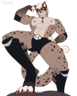 abs anthro aroused aroused_by_another aroused_face aroused_male aroused_smile barazoku biceps big_bulge big_muscles big_pecs black_briefs black_clothing black_elbow_pads black_footwear black_mask black_socks black_underwear body_hair briefs brown_body brown_fur bulge chest_hair chest_tuft clothing cocky cocky_grin competition defeat defeated dominant dominant_anthro dominant_male domination/submission duo elbow_pads erection erection_under_clothing erection_under_shorts first_person_view flexing flexing_bicep flexing_both_biceps flexing_muscles flexing_pecs footwear fur grey_body grey_fur grin grinning_at_another grinning_at_partner grinning_at_viewer low-angle_view male male/male manhandling manly markings mask masked_male muscular muscular_anthro muscular_arms muscular_male muscular_thighs nipples pecs pinned pinned_to_ground presenting presenting_body presenting_pecs roughhousing sexual_competition sexual_fight showing_off_muscles simple_background smile smiling_at_viewer smirk smirking_at_another smirking_at_partner smirking_at_viewer socks sports_mask sportswear spots spotted_body spotted_fur spotted_markings spotted_tail stepped_on stepping_on_another submissive submissive_anthro submissive_male tail tail_markings taunting taunting_partner teasing teasing_partner tenting thick_arms thick_thighs tough_guy tuft underwear wearing_mask white_background white_body white_fur wrestler wrestler_costume wrestlers wrestling wrestling_briefs wrestling_clothing wrestling_gear wrestling_mask wrestling_match wrestling_outfit rustymiko ty_(tybern) cheetah felid feline hybrid mammal pantherine snow_leopard hi_res