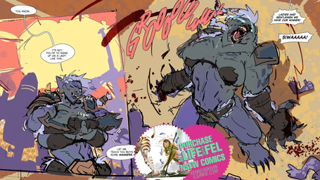 advertisement big_breasts blue_body breasts dialogue druid female glowing glowing_eyes growling hair magic_user speech_bubble text transformation tribal_spellcaster tusks white_hair kenno_arkkan blizzard_entertainment warcraft druid_(feral) humanoid troll_(mythology) troll_(warcraft) zandalari_troll 16:9 2025 adversarial_noise digital_media_(artwork) english_text hi_res widescreen