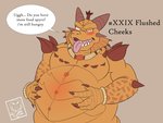 activision anthro belly big_belly blush camcroc claws dialogue dragon english_text hi_res horn magnus_(spyro) male mythological_creature mythological_scalie mythology overweight overweight_anthro overweight_male rescued_dragons_(spyro) scalie solo spikes spyro_reignited_trilogy spyro_the_dragon text tongue tongue_out