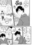 campfire_cooking_in_another_world_with_my_absurd_skill canid canine canis comic duo english_text fel_(fenrir) feral hard_translated hi_res human larger_feral larger_male male male/male mammal monochrome mukoda_tsuyoshi size_difference smaller_human smaller_male text tofuboyz translated wolf