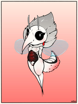 aged_down antennae_(anatomy) anthro arthropod_abdomen black_sclera blood blush bodily_fluids ear_piercing ear_ring earrings_only eyelashes female genitals loli nipples nude nude_female piercing proboscis_(anatomy) ring_piercing solo standing tongue vulva wings young nottrevbe arthropod fly_(animal) insect mosquito 2025 3:4 absurd_res hi_res signature
