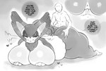 2024 absurd_res anthro anthro_penetrated anus bedroom_eyes big_breasts big_butt breasts butt butt_grab curvy_figure dialogue digital_media_(artwork) english_text female female_on_human female_penetrated generation_4_pokemon genitals glistening_eyelids hand_on_butt happy happy_sex heart_symbol hi_res huge_breasts huge_butt human human_on_anthro human_penetrating human_penetrating_anthro human_penetrating_female interspecies larger_anthro larger_female larger_female_smaller_male larger_penetrated lidded_eyes looking_pleasured male male/female male_penetrating male_penetrating_anthro male_penetrating_female mammal monochrome narrowed_eyes nintendo overweight overweight_anthro overweight_female penetration penile penile_penetration penis penis_in_pussy pokemon pokemon_(species) pokephilia prone_bone purugly pussy saltyxodium seductive sex size_difference slightly_chubby slightly_chubby_anthro slightly_chubby_female smaller_human smaller_male tail text vaginal vaginal_penetration vein veiny_penis voluptuous voluptuous_anthro voluptuous_female