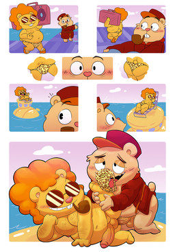 anal anal_penetration anthro balls blush bulge butt clothed clothing duo eyewear genitals hairy_body male male/male partially_clothed penetration penis presenting presenting_hindquarters simple_background smoking_pipe sniffing sniffing_clothes submarine sunglasses tan_body underwear underwear_sniffing vehicle watercraft yellow_body leothelionel happy_tree_friends disco_bear_(htf) pop_(htf) bear mammal absurd_res comic hi_res