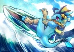 ambiguous_gender anthro anthrofied ice outside pokemorph purple_eyes solo surfer surfing tail water wave haychel nintendo pokemon eeveelution generation_1_pokemon pokemon_(species) vaporeon digital_media_(artwork)