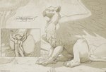 anthro anthro_on_feral anus balls beak bestiality butt close-up dialogue dominant dominant_feral duo erection feral genitals larger_feral looking_down male nude penis side_panel sitting sitting_on_another size_difference talking_feral text wings thaz_(artist) mythology coal_(samt517) torvid avian canid canine canis domestic_dog gryphon mammal mythological_avian mythological_creature english_text