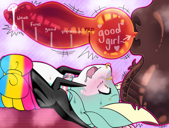 animal_genitalia animal_penis balls big_balls black_body black_scales bodily_fluids bow_ribbon bridge_piercing brown_body brown_fur canine_genitalia canine_penis collar cum cum_drool drooling duo ear_piercing ear_scar eyebrow_piercing facial_piercing female feral fur furry_balls genital_fluids genitals good_girl green_body green_scales huge_balls intersex intersex/male knot knotted_penis lgbt_pride long_ears male musk nose_piercing nose_ring pansexual_pride_colors penis piercing pride_colors red_penis ring_piercing saliva scales scar sheath sweat sweatdrop sweaty_genitalia text text_on_penis transgender_pride_colors justiceposting lgbt_pride_month nintendo pokemon kira_(justiceposting) lihua_(omnibat) eeveelution generation_2_pokemon generation_5_pokemon pokemon_(species) serperior umbreon hi_res trans_(lore) trans_woman_(lore)