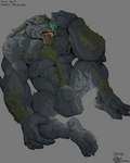 barazoku body_hair bottomwear chest_hair clothing loincloth macro male muscular muscular_humanoid muscular_male nipples not_furry nude orcus_challenge pubes rock size_difference solo rickleone elemental_creature humanoid troll_(mythology) himbo 4:5 hi_res