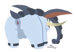 anus feral gaping gaping_anus male simple_background solo tail tusks hoosierman9911a game_freak nintendo pokemon donphan elephant elephantid generation_2_pokemon mammal pokemon_(species) proboscidean 2024 digital_media_(artwork) signature sketch