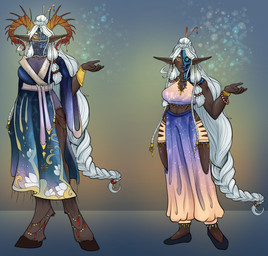 alriyah bone breasts cleric female hooves humanoid_pointy_ears not_furry pointy_ears reborn skull solo twilight_cleric mysterymusix dungeons_and_dragons hasbro wizards_of_the_coast elf humanoid hi_res model_sheet
